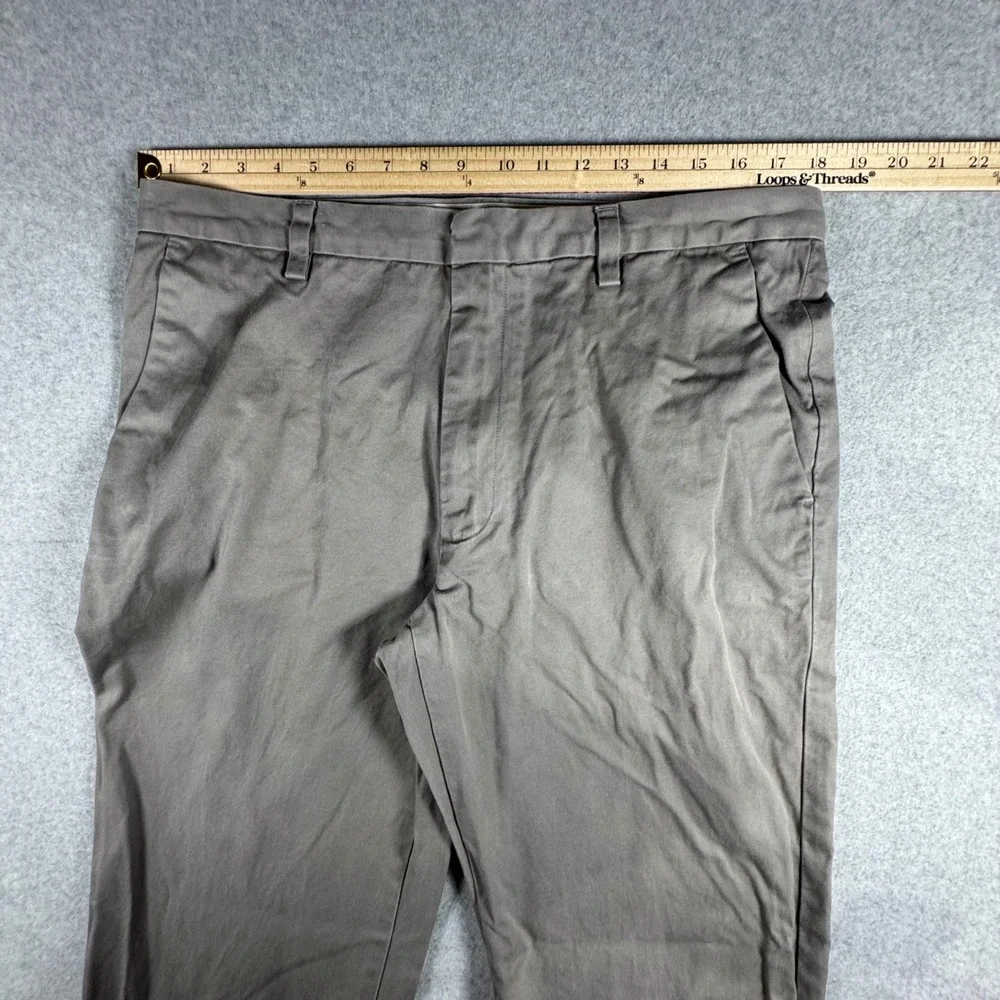 Banana Republic Dawson Chinos Mens 36x32 Grey Straight Leg Cotton Twill Pants